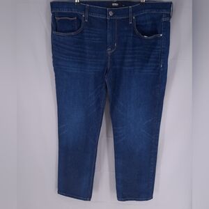 NEW Hudson Byron Blue Denim Jeans Men's 42 X 31 Straight Leg 5 Pocket